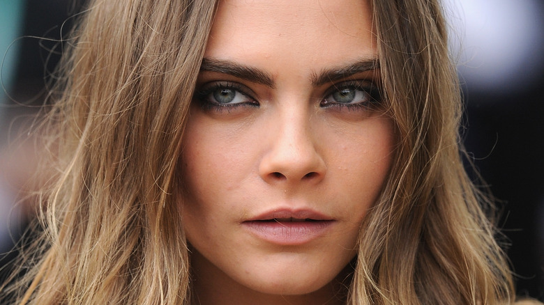 Cara Delevingne face close-up