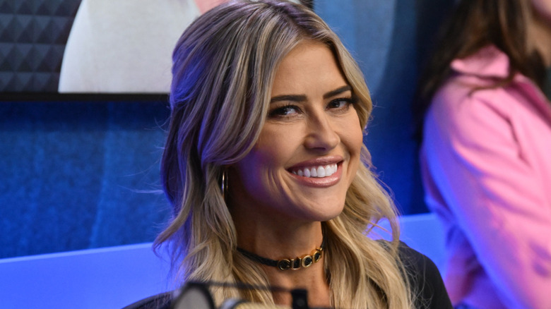 Christina Haack smiling in studio