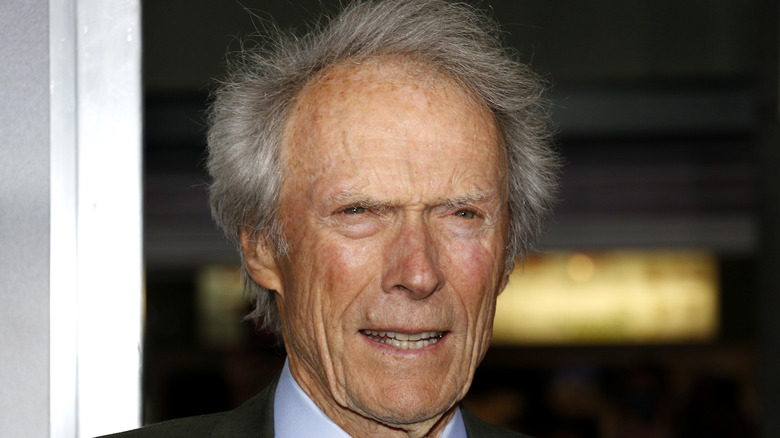 Clint Eastwood posing