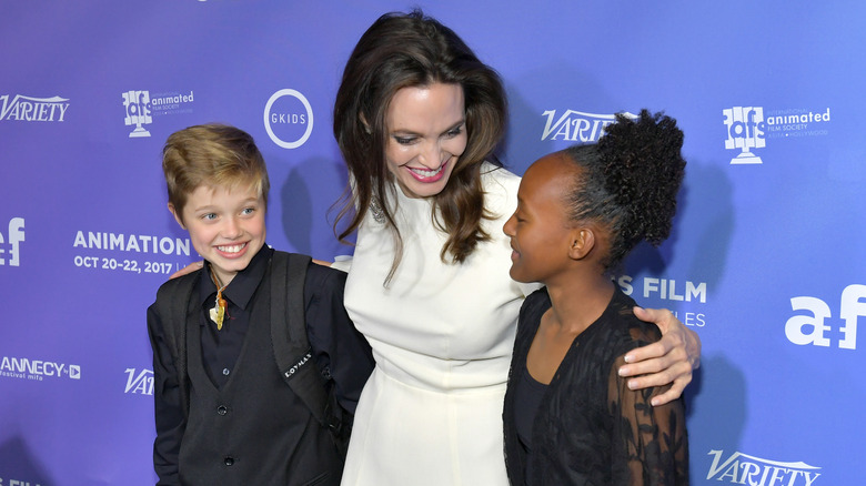 Angelina Jolie's daughter Zahara, 18, is nearly as tall as her