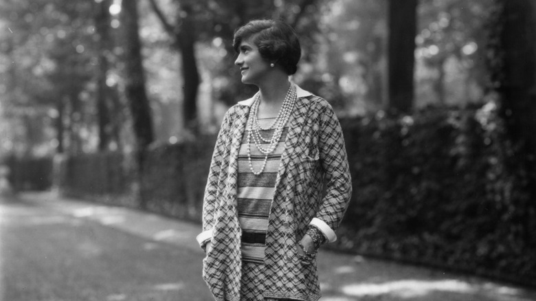 Coco Chanel outside