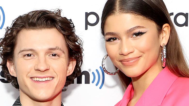 Zendaya and Tom Holland smiling