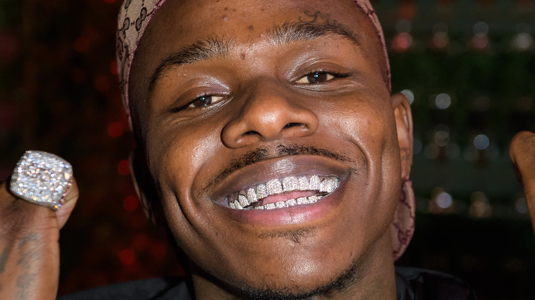 DaBaby smiles on the red carpet