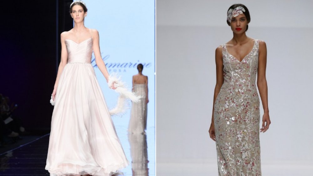 Sequin and blush gowns