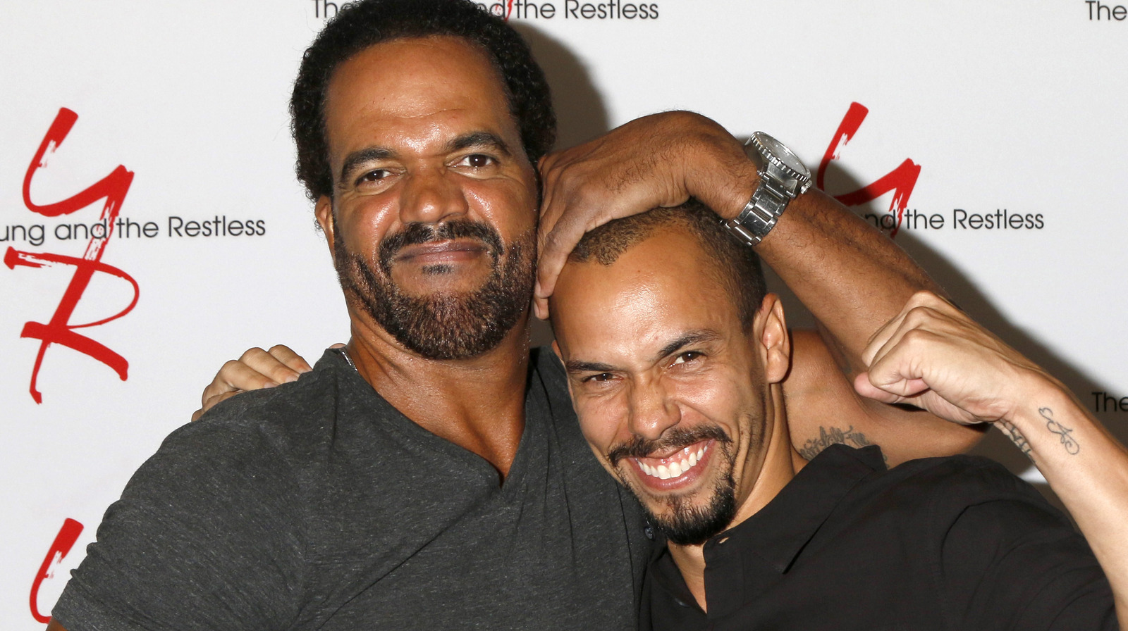 Kristoff St. John and Bryton James at Y&R red carpet