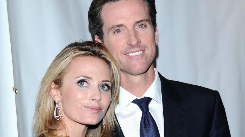 Gavin and Jennifer Siebel Newsom smiling