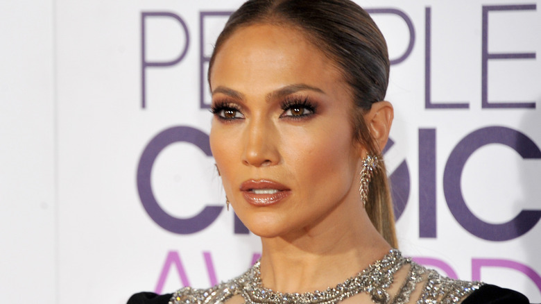 Jennifer Lopez attends a red carpet event