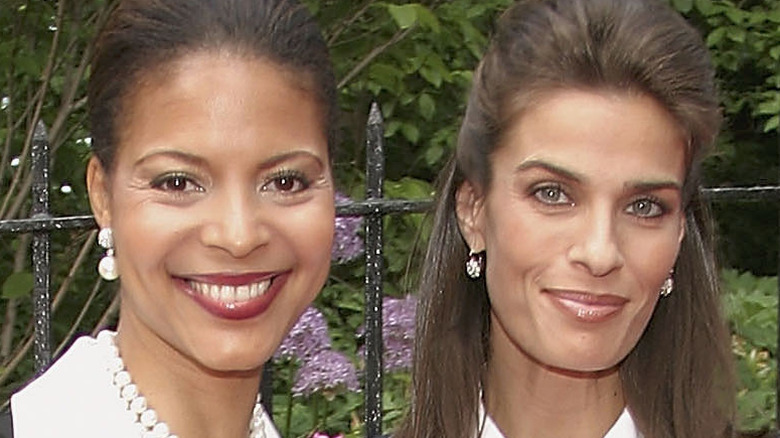 Renee Jones and Kristian Alfonso smiling