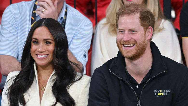 Meghan Markle and Prince Harry smiling