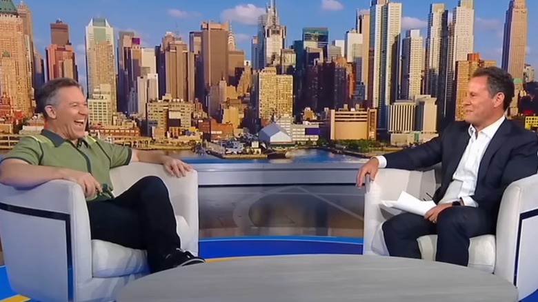 Greg Gutfeld on "Fox & Friends" with Brian Kilmeade in 2023