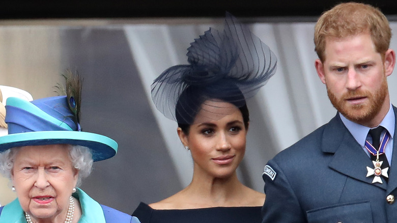 The Queen, Meghan Markle and Prince Harry all react very differently to the same situation