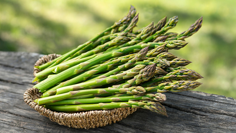 Bowl of asparagus
