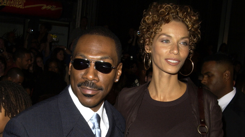 Eddie Murphy and Nicole Murphy during 