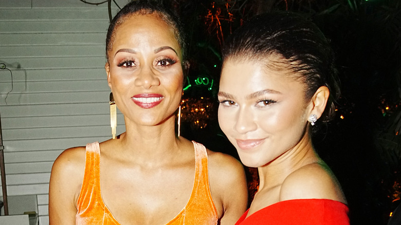 Nika King and Zendaya posing