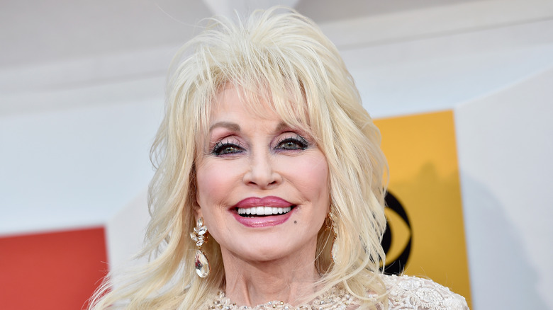 Dolly Parton smiling