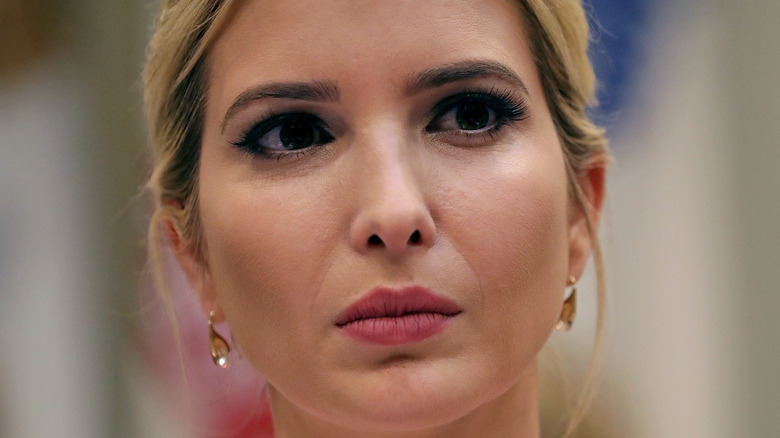 Ivanka Trump looking serious