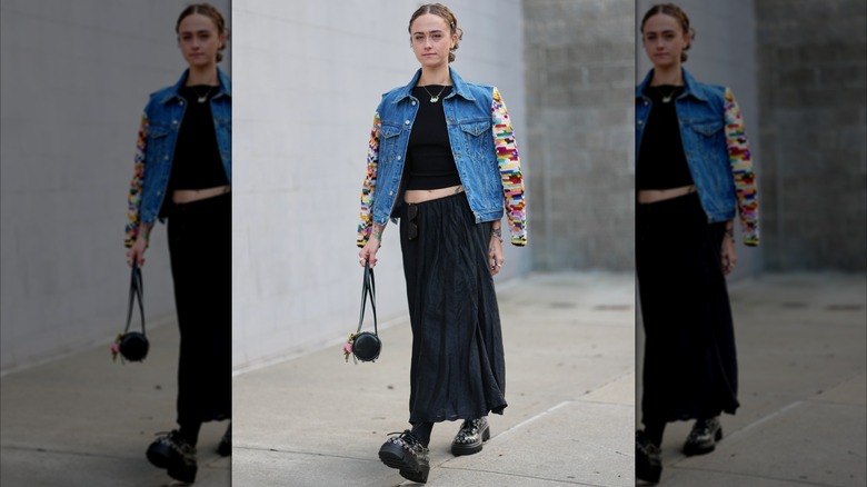 Ella Emhoff walking furing New York Fashion Week 2025