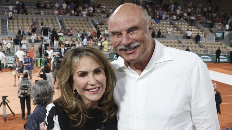 Robin McGraw and Dr. Phil McGraw at the 2022 French Open.