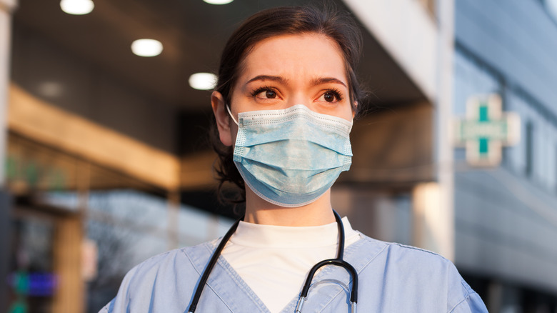 Woman healthcare worker