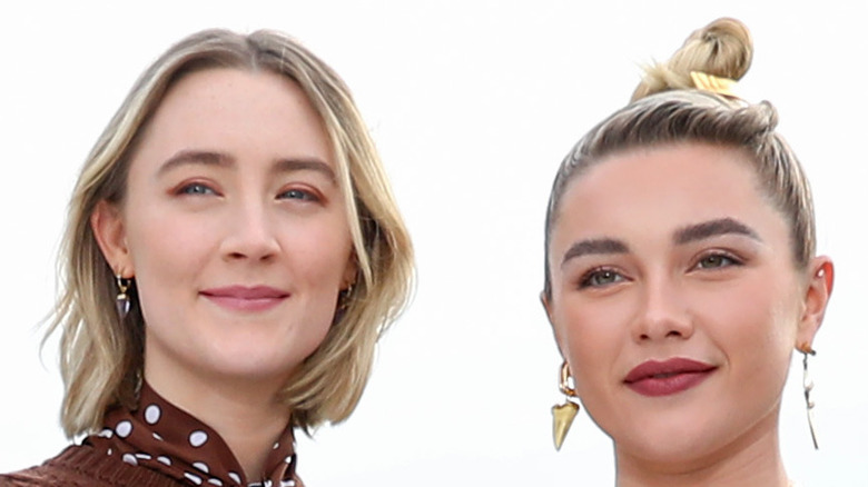 Saoirse Ronan and Florence Pugh smiling