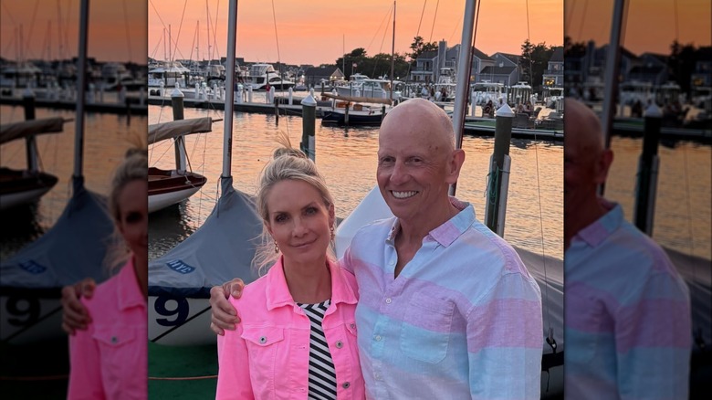 Dana Perino smiling next to Peter McMahon