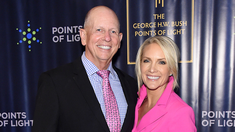 Dana Perino and Peter McMahon smiling at the George H.W. Bush Points of Light awards gala
