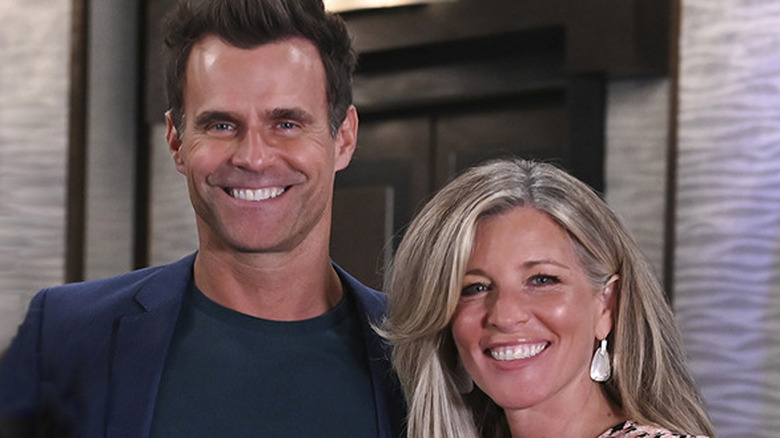 Cameron Mathison and Laura Wright smiling