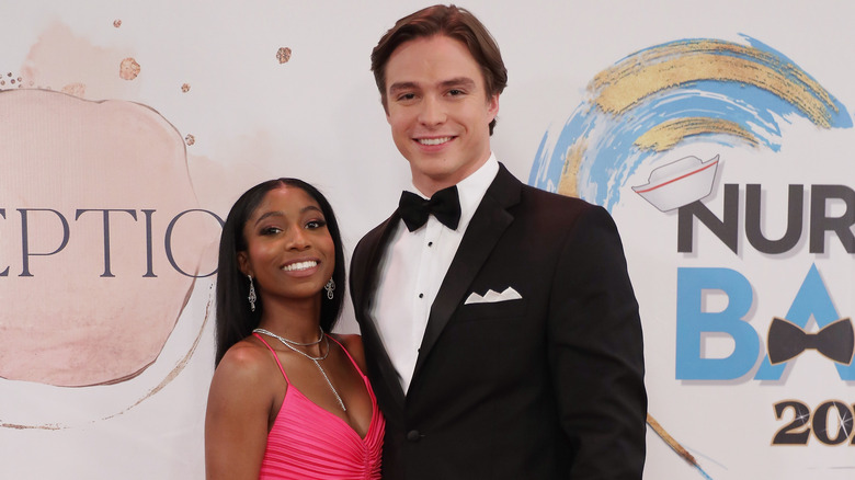Tabyana Ali and Nicholas Chavez smiling