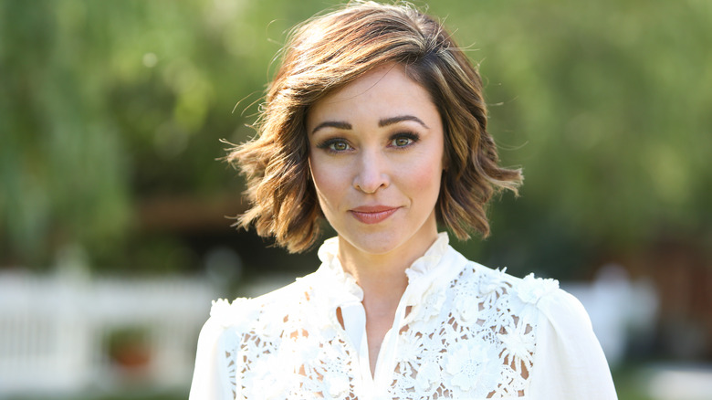 Autumn Reeser in white with nature background