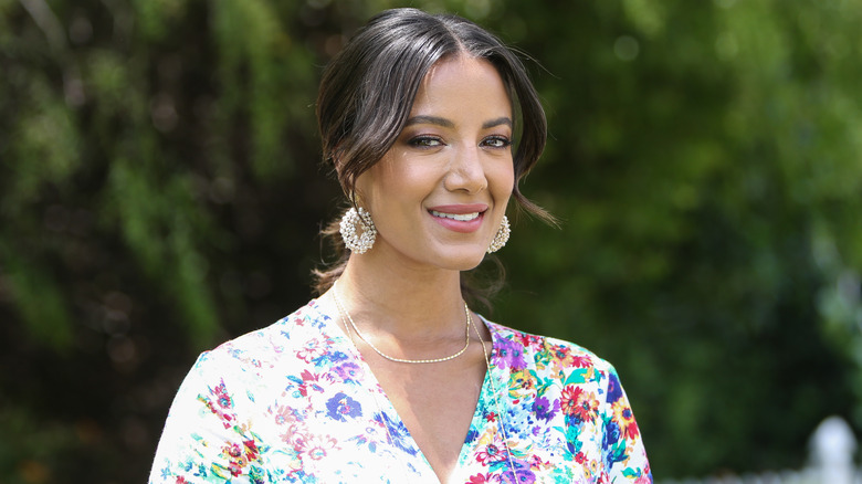 Heather Hemmens visiting Hallmark's "Home & Family" in 2019