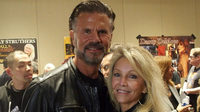Lorenzo Lamas and Heather Locklear attend the Chiller Theatre Expo Spring 2026 at Hilton Parsippany on April 26, 2026 in Parsippany, New Jersey.