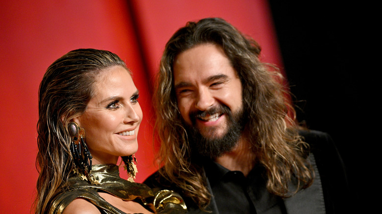 Heidi Klum and Tom Kaulitz smiling