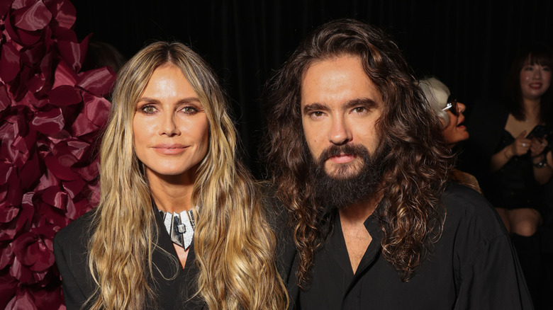 Heidi Klum and Tom Kaulitz posing