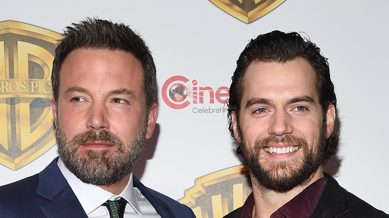 Ben Affleck and Henry Cavill pose on the red carpet together