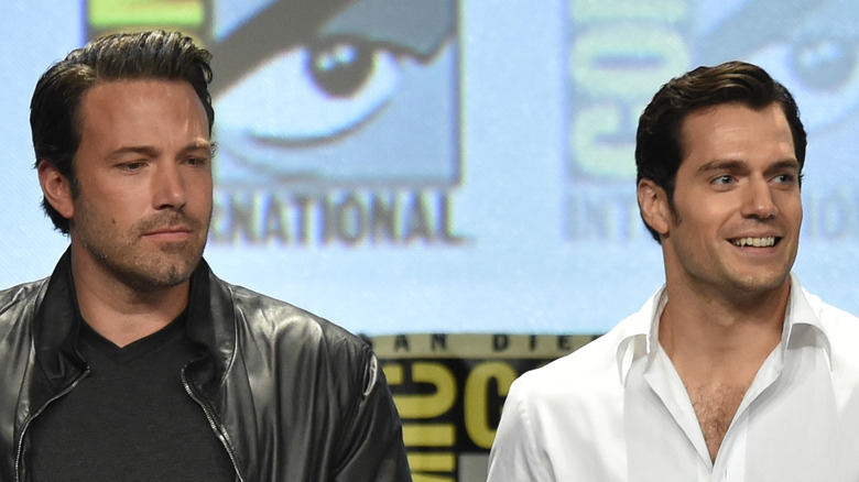 Ben Affleck and Henry Cavill appear onstage together at Comic Con
