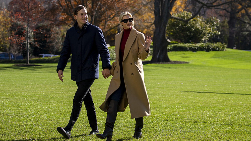 Ivanka Trump and Jared Kushner walking together