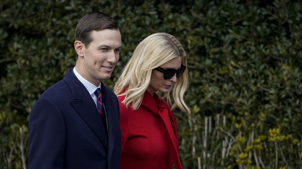 Ivanka Trump and Jared Kushner walking together