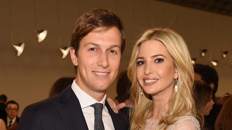 Jared Kushner and Ivanka Trump posing