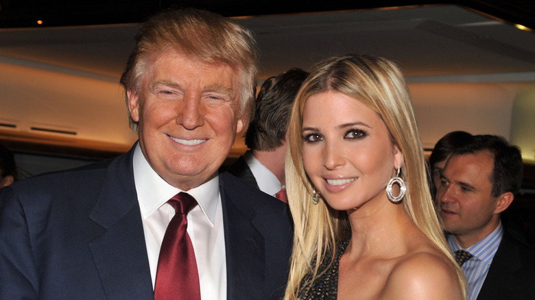 Donald Trump and Ivanka Trump smiling