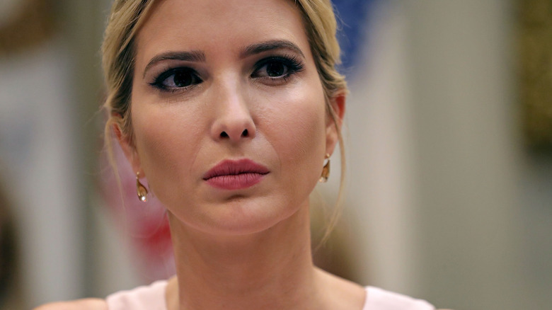 Ivanka Trump looks worried