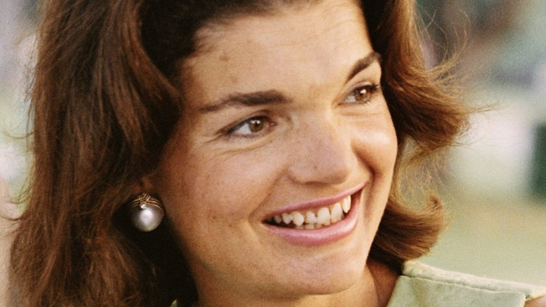 Jackie Kennedy smiling