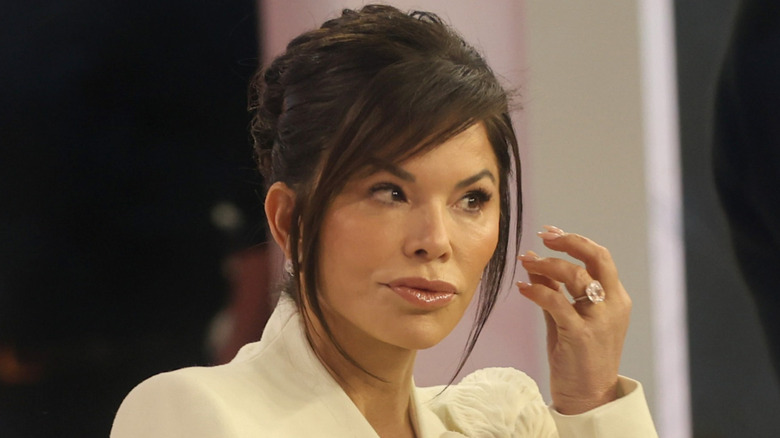 Lauren Sánchez adjusting her hair ahead of a March 2026 "Today" show appearance