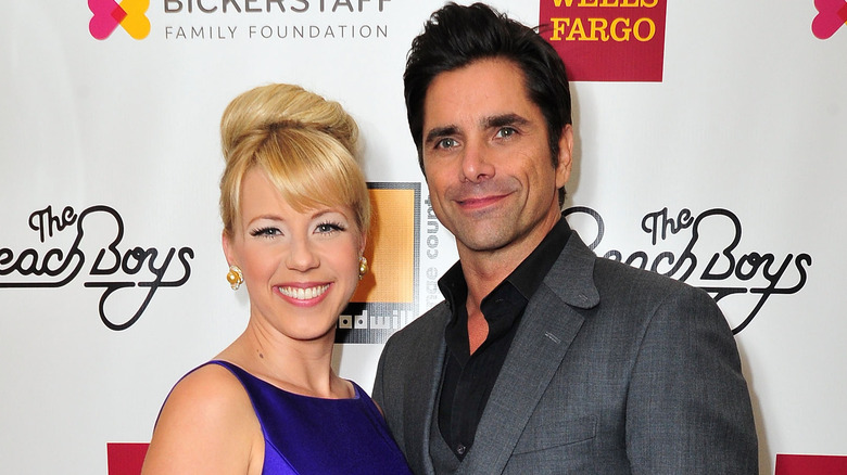 Jodie Sweetin and John Stamos smiling