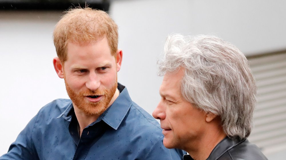 Jon Bon Jovi with Prince Harry