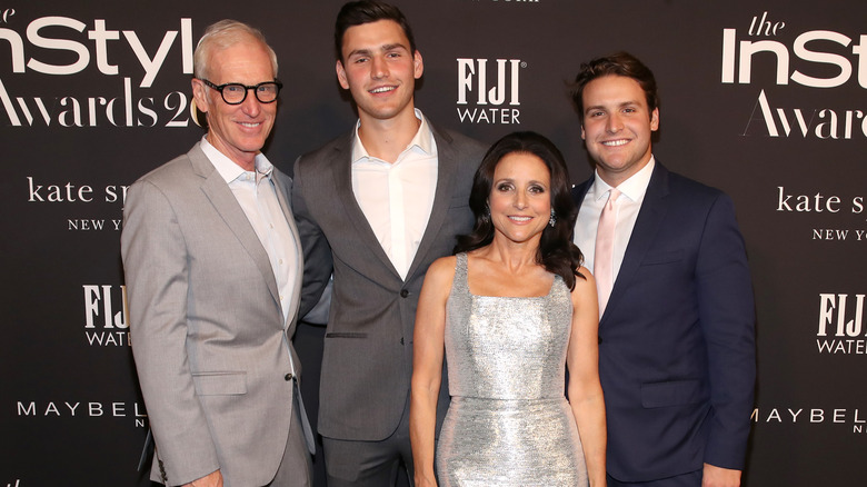 Julia Louis-Dreyfus and her family