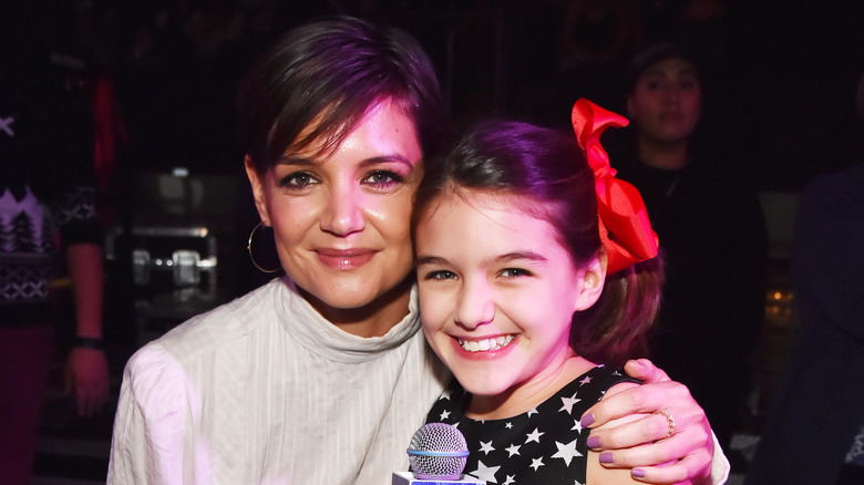 Katie Holmes and Suri Cruise smiling