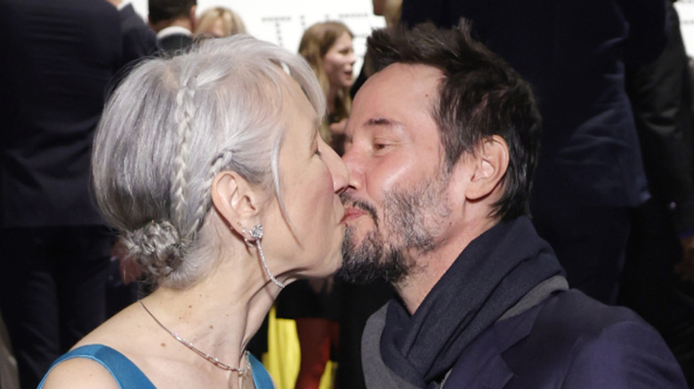 Alexandra Grant and Keanu Reeves attend MOCA Gala 2024 at The Geffen Contemporary at MOCA on April 13, 2024 in Los Angeles, California (2024)