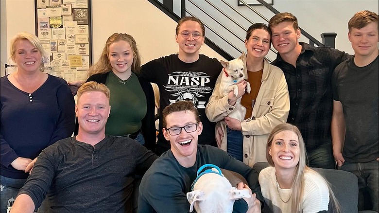 Janelle Brown with the Brown children