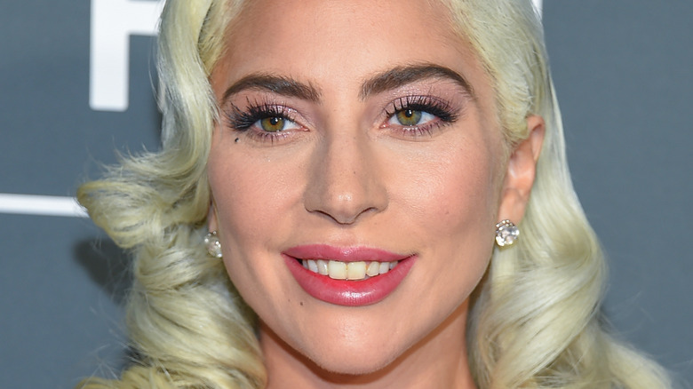 Lady Gaga smiling at an event