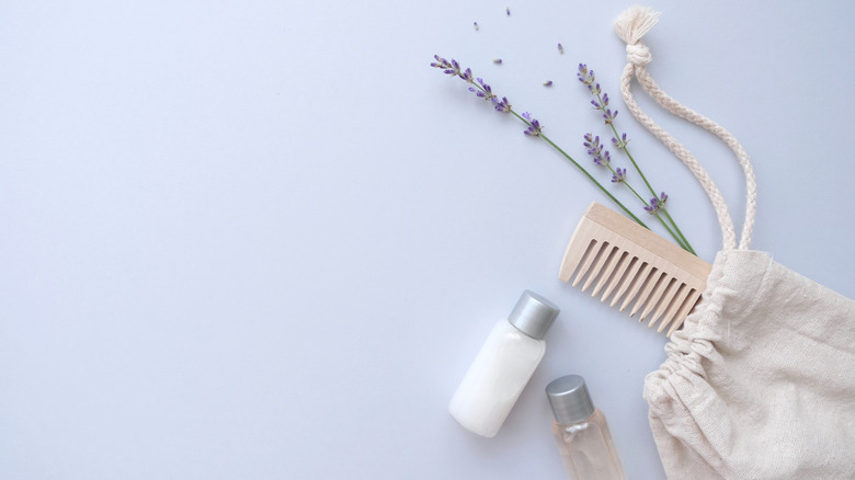 lavender and hair products